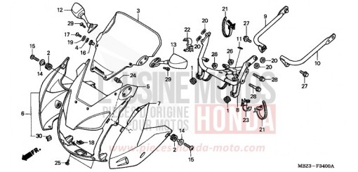 CAPOT CB600F21 de 2001